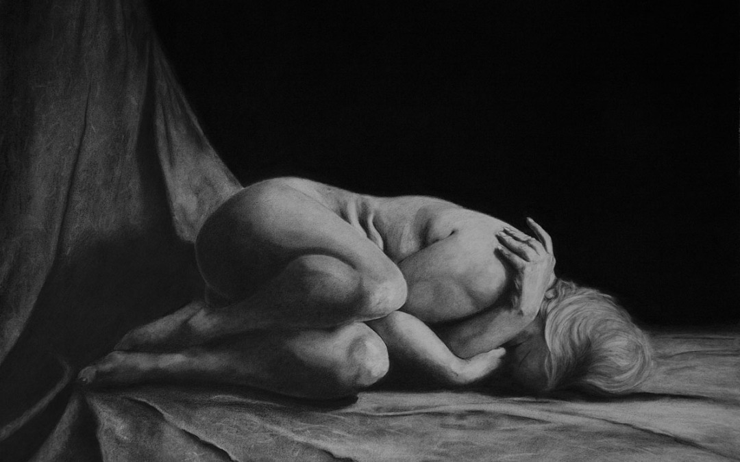 Untitled Nude Charcoal drawing