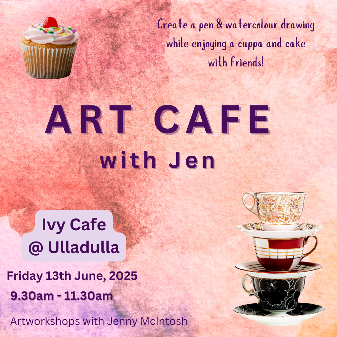 Art Cafe with Jen-Jenny McIntosh art workshops